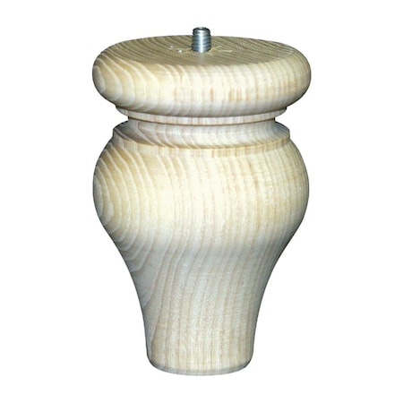 Waddell 4-3/4 In. x 3-1/4 In. Tulip Ash Bun Foot 2738